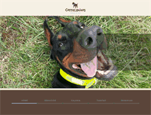 Tablet Screenshot of correcaninos.com
